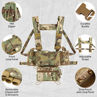 Harnais de poitrine tactique MC avec châssis amovible et inserts pour chargeurs 5.56 pour le combat