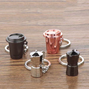 Portachiavi in metallo creativo regalo promozionale personalizzato portachiavi <span class=keywords><strong>caffè</strong></span> caffettiera - Product Image 5