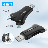 Nuevo diseño tipo C micro OTG USB SD TF lector de tarjetas de memoria para Iphone 11 12 13 14 15