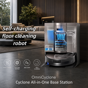 Aspirateur robot X11 OMNICYCLONE, nettoyage automatique électrique, nettoyage humide/sec, nettoyage sonique, serpillière extensible, extérieur - Product Image 1