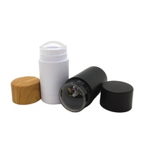 Conteneur vide pour déodorant en stick rond solide 30ml 50ml 75ml Tube à visser Remplissage par le bas Emballage en gros Déodorant en stick logo