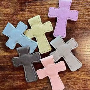 Wholesale Colorful Verse Cross <b>Bookmark</b> PU Leather Bible Magnetic <b>Bookmarks</b> for Promotional Gifts - Product Image 2
