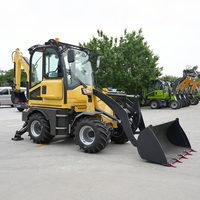 Harga Pabrik Backhoe Loader Pertanian, Material Handling, Telescopic Bucket, Backhoe Loader 4WD, Backhoe Loader Diesel untuk Taman Kota