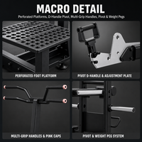 Appareil d'entraînement multifonctionnel REYK Steel Belt Squat modèle REYK-G17 pour la relaxation musculaire et l'exercice physique complet