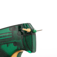 Pistol Pengikat Industri SAIP 60M Hijau Ramah Lingkungan & Plastik ABS Tahan Lama Mikro Ekstra Halus untuk Label Pakaian Jarum 3.5mm