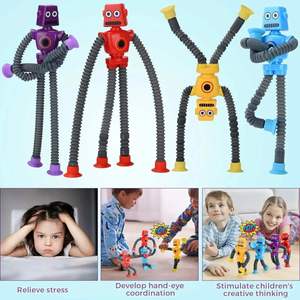 Jouet anti-stress en plastique éducatif pour enfants Girafe télescopique avec ventouse pour les enfants de 5 à 7 ans - Product Image 6