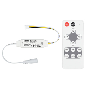 M2 <span class=keywords><strong>Mini</strong></span> RF Dual White LED Dimmer 433MHz Control remoto Garantía de calidad DC 12V-24V para iluminación inteligente del hogar/pasillo - Product Image 1