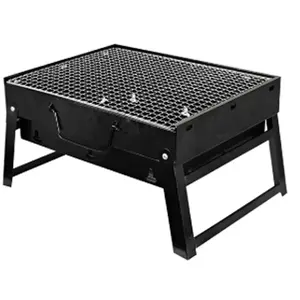 Folding Portable Barbecue Charcoal Grill,Outdoor Cooking Camping Picnics Beach Mini BBQ Tool Kits