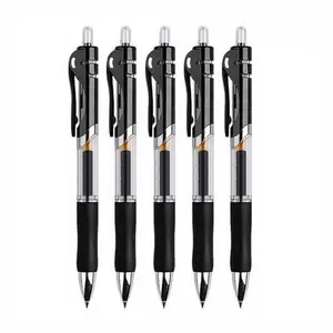 프레스 중립 펜 블랙 0.5mm 펜 판촉 서명 젤 펜 비즈니스 사무실 학용품