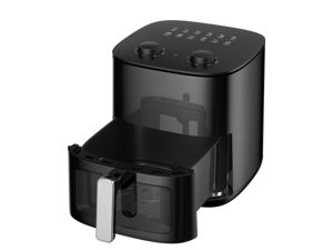 Friteuse à air à chauffe rapide, capacité 5L, contrôle de qualité, multifonction, familiale, avec écran LCD numérique - Product Image 3
