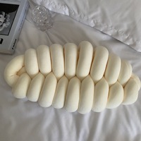 Coussin de siège noué en 3D fait à la main Fon pour la décoration de la maison, canapés de salon, couvre-coussin confortable