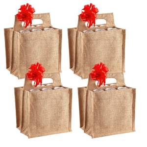 ถุงของขวัญปอกระเจาอีโคจูต้า 4 แพ็ค สำหรับใส่กระป๋องได้ 24 กระป๋อง ที่ใส่เบียร์รักษ์โลก - Product Image 1