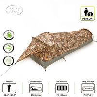 Carpa Bivvy Kawagebo Kamp (KK) Ultraligera e Impermeable de 1.25 kg / 2.8 lb para 1 Persona, para Escalada, Senderismo y Supervivencia al Aire Libre