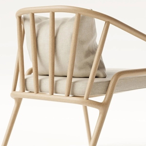 <span class=keywords><strong>Fauteuil</strong></span> à dossier en bois massif avec coussin éponge, mobilier de salon, hôtel, villa, chambre à coucher, - Product Image 5