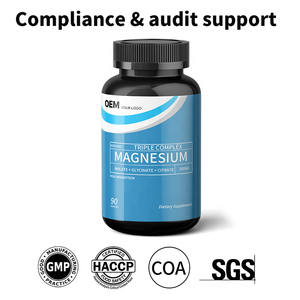 Capsules de complexe de magnésium, fournisseur OEM en gros, fabricant, approvisionnement stable à long terme pour les marcheurs internationaux - Product Image 6