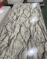 Panneau mural en PVC effet marbre brillant 3 mm, design moderne, imperméable, écologique, pour usage en milieu de divertissement