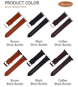 Heqi nouveau Design bracelets de montre en <span class=keywords><strong>cuir</strong></span> étanche Durable pour <span class=keywords><strong>Apple</strong></span> <span class=keywords><strong>Watch</strong></span> Series 3 4 5 6 7 <span class=keywords><strong>8</strong></span> <span class=keywords><strong>Bracelet</strong></span> de poignet - Product Image 3