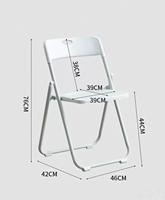 Meilleur prix, chaises pliantes modernes en plastique blanc, portables, empilables, pour l'intérieur et l'extérieur, chambre, école, parc, cuisine