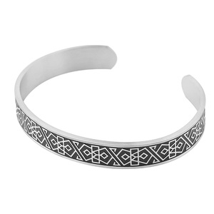 Stainless Steel Men Cuff Bangles Ring Knot Viking <b>Bracelet</b> Vintage Amulet Talisman Jewelry Christmas Present Jewelry <b>Set</b> - Product Image 5