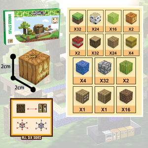 Vendita calda di CAYI casa del mio villaggio del mondo 192 pezzi quadrati di blocchi di costruzione cubo Moc set di giocattoli educativi per regalo - Product Image 2