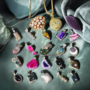 Colgantes de moda de piedras preciosas de plata esterlina 925 para mujer a precio mayorista, la mejor calidad, forma y diseño personalizados - Product Image 1