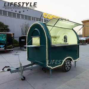 Custom Retro Coffee Shop Van Food Truck for Sale Mobile Hot Dog Hamburger Crepes French Fries Bubble Tea Trailer Fast Food Truck - Product Image 2