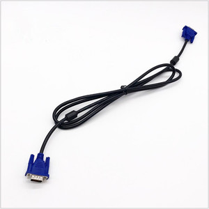 สาย VGA 1.8 ม. ชายต่อชาย 15 พิน ปลอกหุ้ม PVC ทองแดงปลอดออกซิเจน ป้องกันด้วยเส้นใย สำหรับโปรเจคเตอร์ ความละเอียด 1080P - Product Image 2