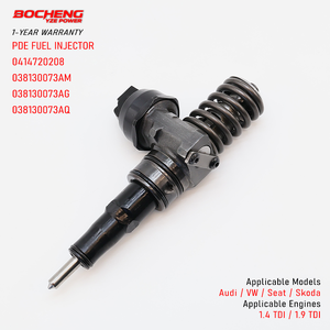 หัวฉีดน้ำมันดีเซลคุณภาพสูง 0414720208 รุ่น 038130073AM PDE สำหรับเครื่องยนต์ Audi VW Skoda Seat 1.4 1.9 TDI - Product Image 1