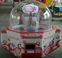 Machine de jeu de griffe en métal à pièces Mini lampe à LED jouet cadeau Push Candy Play Equipment Token Model