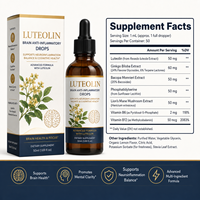 Gouttes liquides standardisées de Lutéoline avec Ginkgo et Crinière de Lion pour la santé cérébrale et le soutien de la concentration – Fourniture en vrac OEM