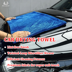 OEM/ODM Drying Non-woven Microfibra 1200gsm <strong>Microfiber</strong> Towel Car High Quality Twisted Loop <strong>Microfiber</strong> Car Drying Towel For Car - Product Image 5