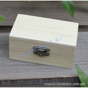 Wooden <b>Box</b> Rectangle Pine <b>Lockable</b> Gift <b>Box</b> Custom Made Wholesale Heze Shandong Craft <b>Storage</b> Packaging - Product Image 5