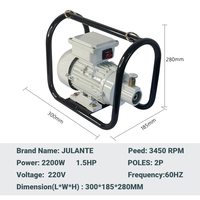 Hochleistungs-Elektrovibratormotor, 60 Hz, 2840 U/min, 220 V, 1,5 PS, koreanischer Typ, Betonvibrator