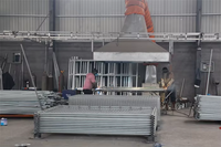 Valla Temporal de Seguridad para Construcción en Australia, Panel de Acero Galvanizado, Barrera Portátil para Control de Multitudes en Eventos y Sitios de Trabajo