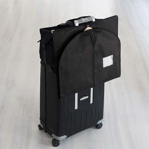 Total noir costume couverture sac pliant personnalisé imprimé Logo <span class=keywords><strong>robe</strong></span> couverture costume anti-poussière <span class=keywords><strong>lin</strong></span> réutilisable coton vêtement sac nouveau Style - Product Image 1