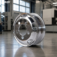 Roues NJQS 17,5 pouces, jantes en aluminium 17,5x6,00, pneus Alcoa Truck 8r17,5 à haute flottation