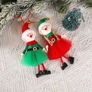 Adornos de Muñecos de Elfo Navideños 2026, Lindos Muñecos Rojos Colgantes, Decoración para Árboles y Mini Colgantes - Product Image 3