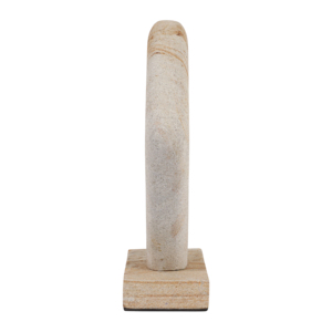 Sculpture abstraite en pierre Palimanan, ornement géométrique pour la maison, le salon, le bureau, la table basse, la décoration d'étagère - Product Image 3