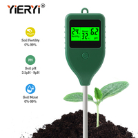 Testeur de sol numérique 3 en 1 pour la fertilité/l'humidité/le pH, testeur de fertilité des nutriments des plantes en pot