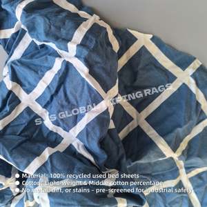 Trapos de Limpieza Reciclados de Algodón 100% de 1 kg, de Colores Mezclados, para Uso Industrial Marino - Product Image 4