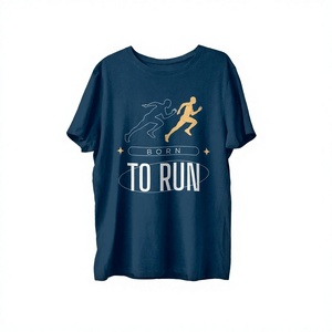 Wholesale 100% Cotton <b>Men's</b> T-Shirt Blank Plain Lightweight Summer Tee - Product Image 5