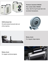 Máquina de Grabado Láser CO2 ActionLasers 9060 de Sobremesa, Alta Precisión, Refrigeración por Agua, CNC, para Plástico, Vidrio, Madera Contrachapada, Piedra, Madera, MDF