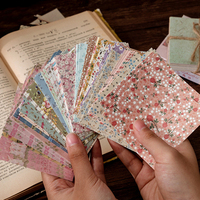 100 feuilles de papier vintage pour scrapbooking, matériel esthétique, fournitures de papier, papier décoratif classique pour journal et artisanat
