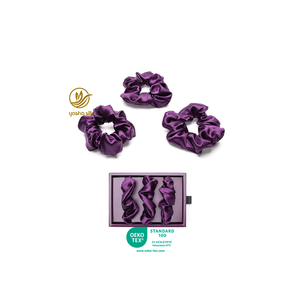Collection de chouchous en soie de mûrier SILK – Accessoires capillaires de luxe en soie hautement élastiques pour femmes – Lot d'élastiques à <span class=keywords><strong>cheveux</strong></span> pour queue de cheval - Product Image 5