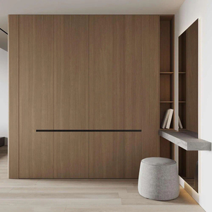 Armario Flotante de Madera para Montar en la Pared, Madera Maciza Impermeable, Diseño Moderno para Dormitorio de Apartamento Pequeño - Product Image 3