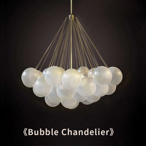 Lustre créatif de luxe nordique style bulle, idéal pour chambre, salle <span class=keywords><strong>à</strong></span> manger, bureau et salon – Le choix des influenceurs - Product Image 2