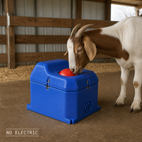 Abreuvoir simple et robuste pour bétail avec valve à flotteur automatique 40L pour moutons, chèvres et veaux dans les granges non chauffées