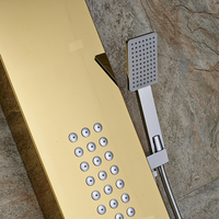 Panneau de pluie système de douche salle de bains colonne tours cascade Spa Jets intelligent panneau mural de douche en acier inoxydable 304 panneau de douche