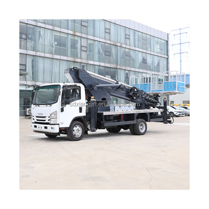 טלסקופי בום עבודה בגובה גבוה משאית <span class=keywords><strong>isuzu</strong></span> שלדה פלטפורמה אווירית מעלית רכב אנטי-טיפ - Product Image 6
