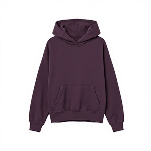 Wholesale High Quality 100% Cotton Knitted Hooded Women's Oversized Heavyweight Eco-Friendly Winter Casual Hoodie Custom Front - Product Image 4